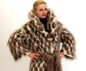UNIQUE LEOPARD Hand Knitted Mohair Sweater Coat Lu