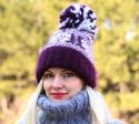 New Hand Knitted Mohair Icelandic Hat Fuzzy Ski PU