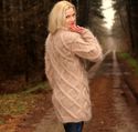 BN Hand Knitted Mohair Sweater Beige SPRING Handcr