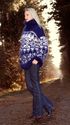 BN Hand Knitted Mohair Sweater Soft Icelandic BLUE