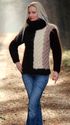 New Hand Knitted Mohair Sweater Fuzzy Multi Color 
