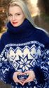 BN Hand Knitted Mohair Sweater Soft Icelandic BLUE
