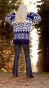 BN Hand Knitted Mohair Sweater Soft Icelandic BLUE