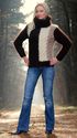 New Hand Knitted Mohair Sweater Fuzzy Multi Color 