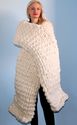 4.5 KG Hand Knitted MERINO Scarf IVORY MEGA THICK 