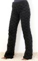 New hand knitted mohair pants THICK BLACK soft leg