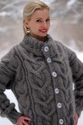 1.8 KG Hand Knitted Mohair Coat, STONE GRAY Handcr
