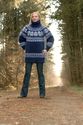 BN Hand Knitted Mohair Sweater THICK Icelandic BLU