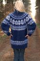 BN Hand Knitted Mohair Sweater THICK Icelandic BLU