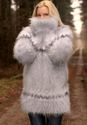 BN Hand Knitted Mohair Sweater Soft Icelandic GRAY