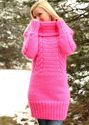 New Hand Knitted Mohair Sweater NEON PINK Dress Co