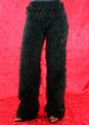New hand knitted mohair sweater pants THICK BLACK 