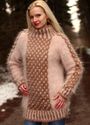 BN Gorgeous Hand Knitted Mohair Sweater Beige Mult
