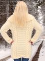 New Hand Knitted Mohair Sweater IVORY Dress Soft C