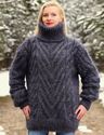 1.62KG Hand Knitted Mohair Sweater GRAY GRAPHITE C