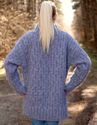 2 KG Hand Knitted Mohair Coat Gray Handmade Cardig
