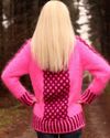 BN Gorgeous Hand Knitted Mohair Sweater Neon Pink 