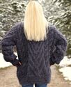 1.62KG Hand Knitted Mohair Sweater GRAY GRAPHITE C