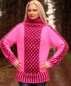 BN Gorgeous Hand Knitted Mohair Sweater Neon Pink 