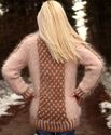 BN Gorgeous Hand Knitted Mohair Sweater Beige Mult