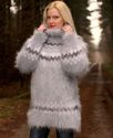 BN Hand Knitted Mohair Sweater Soft Icelandic GRAY