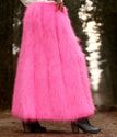 New Hand Knitted Mohair Skirt Fuzzy NEON PINK SKIR