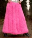 New Hand Knitted Mohair Skirt Fuzzy NEON PINK SKIR