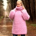 2 KG New Hand Knitted Mohair Sweater, PINK Handcra