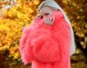 New Hand Knitted Mohair Sweater Fuzzy Cowlneck NEO