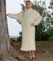 2.28 KG hand knitted mohair sweater robe, fuzzy th