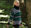 NEW Hand Knitted Soft Mohair Sweater Fuzzy Nordic 