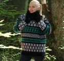 NEW Hand Knitted Soft Mohair Sweater Fuzzy Nordic 