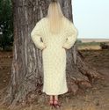 2.28 KG hand knitted mohair sweater robe, fuzzy th