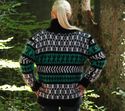NEW Hand Knitted Soft Mohair Sweater Fuzzy Nordic 