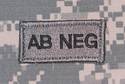 ACU Blood Type Patch AB - AB NEG - FREE SHIPPING!!