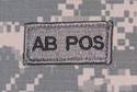 ACU Blood Type Patch AB+ AB POS - FREE SHIPPING!!!