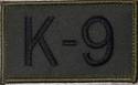 K-9 OD Subdued Small Patch with Velcro