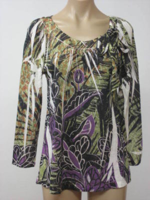 smartdeal20110731 : MUSHKA by SIENNA ROSE Stretch Tie Shirt Top Small NEW