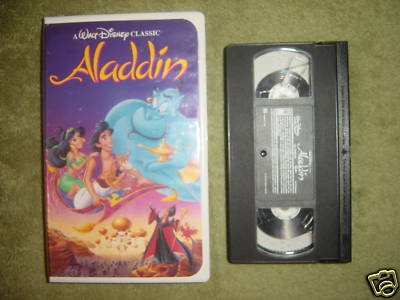 onlyamazingdeals : 1993 Walt Disney Used VHS Classic Movie - ALADDIN