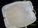 Handmade White Womens Handbag Purse Pearls Strap L