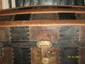 MID 19TH CENT ANTIQUE DOME-TOP TRUNK SIGNED BY OWN