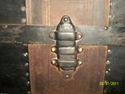 MID 19TH CENT ANTIQUE DOME-TOP TRUNK SIGNED BY OWN