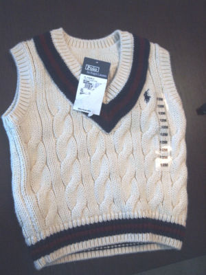 adri08 : NWT Ralph Lauren Polo Boys Knitted Vest 6 12
