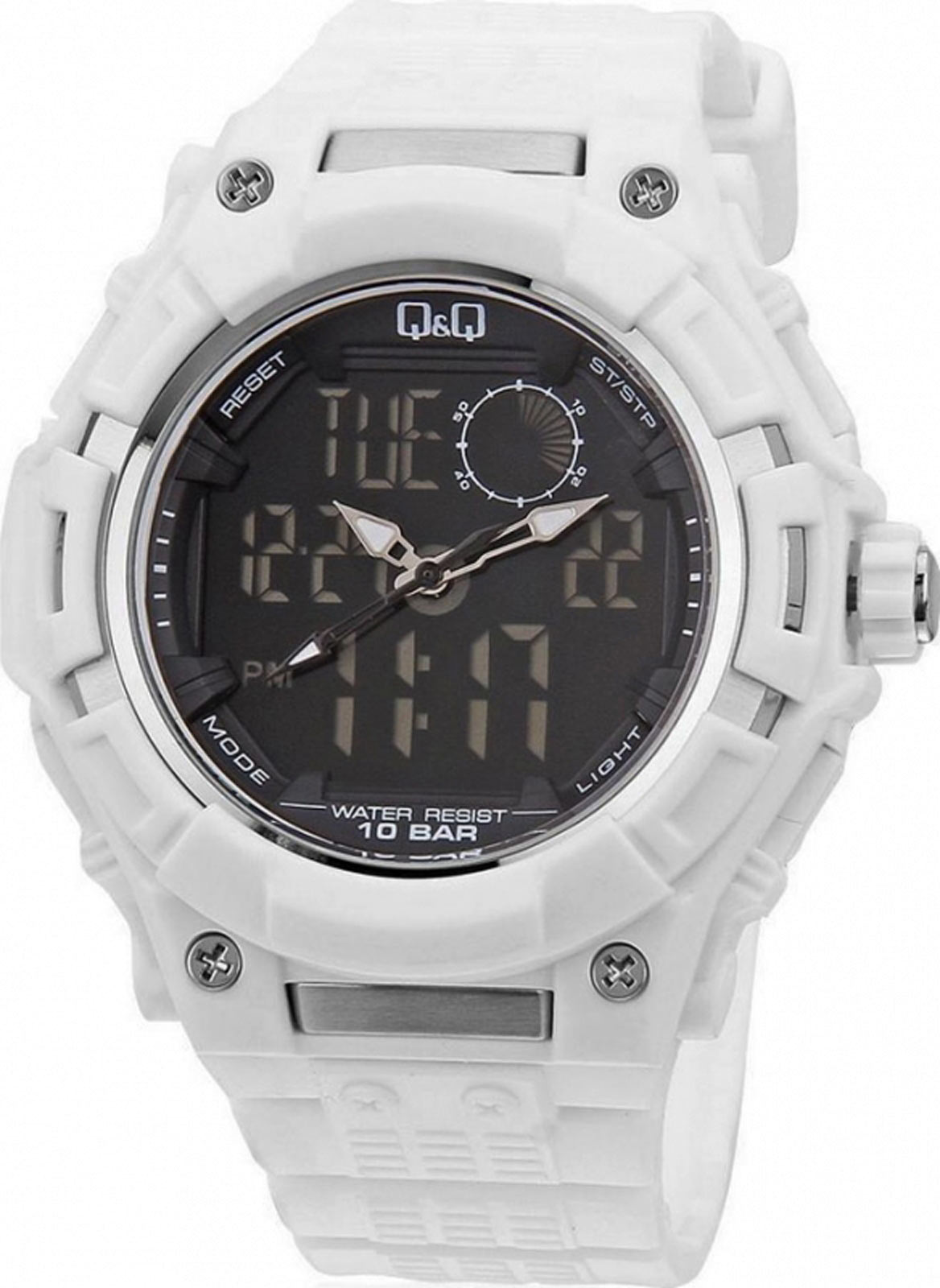 mens white digital watch