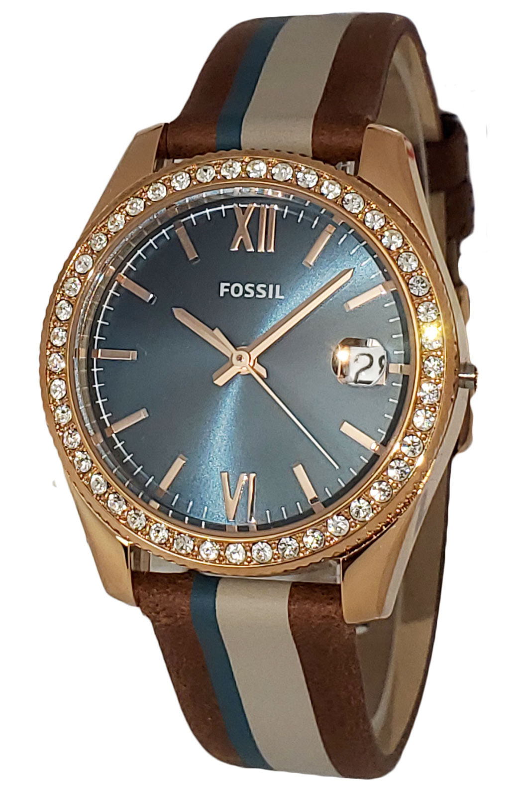 fossil ladies scarlette hr rose gold smartwatch