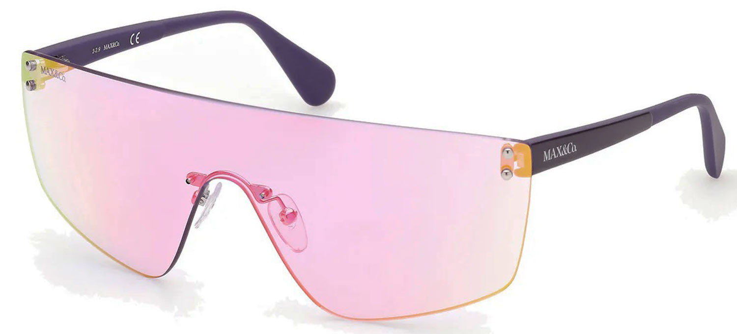 Max & Co Pink Plastic Women\'s Sunglasses Max&Co MO0088 55T - Sunglasses for Woman - LookerOnline main image 4