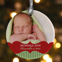 Classic Holiday Personalized Photo Ornament