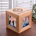 Damask Elegance Personalized Photo Cube
