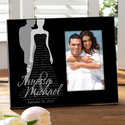 Bride & Groom Silhouette Personalized Frame
