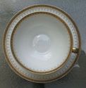 LIMOGES FRANCE  PARADIS TEA CUP AND SAICER GOLD TR